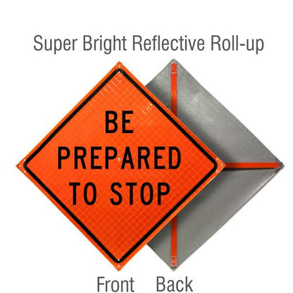 Roll Up Traffic Control Signs, 36 in. x 36 in. - Crowd Control Warehouse