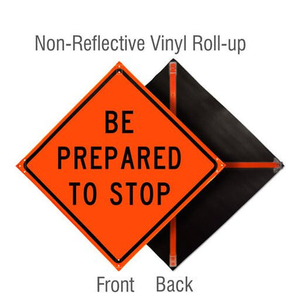 Roll Up Traffic Control Signs, 48 in. x 48 in. - Crowd Control Warehouse