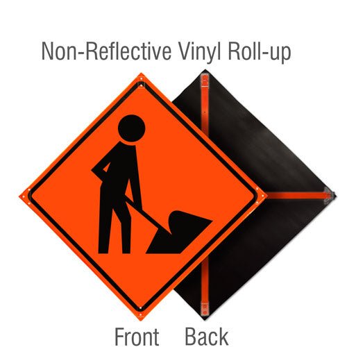 Roll Up Traffic Control Signs, 48 in. x 48 in. - Crowd Control Warehouse
