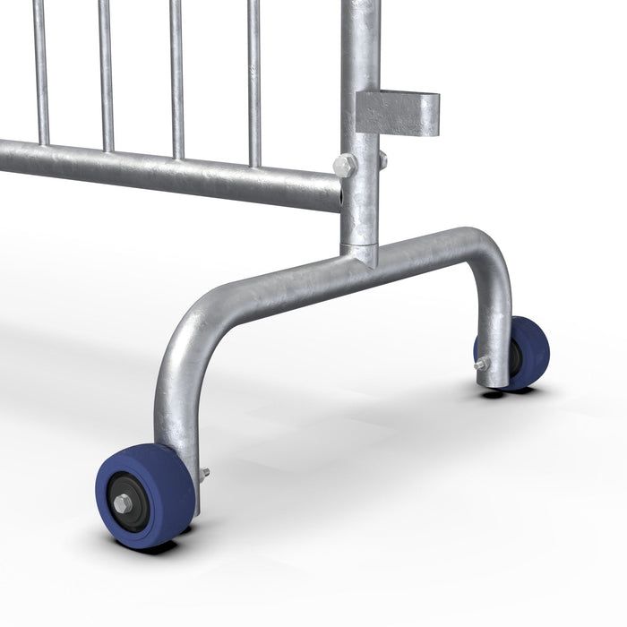 Roller Feet for Interlocking Steel Barricades - Crowd Control Warehouse