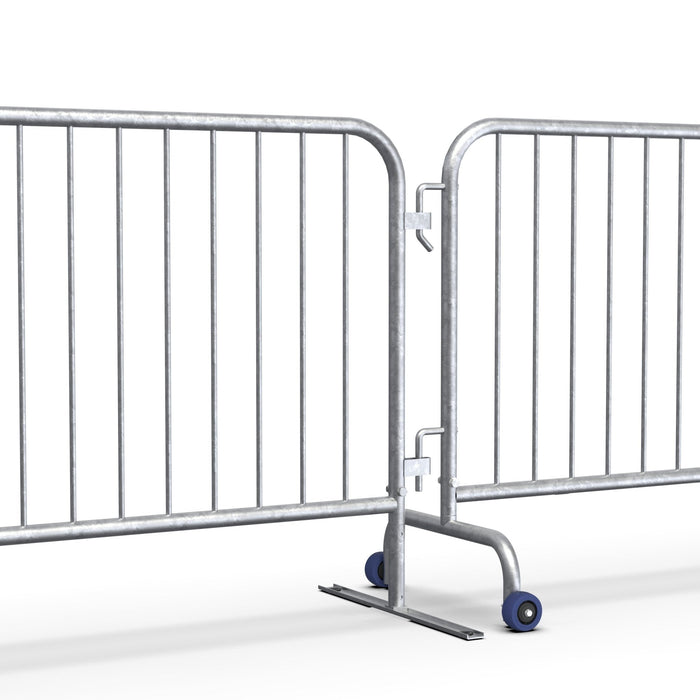 Roller Feet for Interlocking Steel Barricades - Crowd Control Warehouse