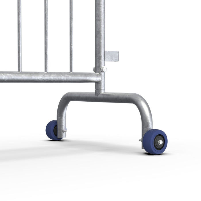 Roller Feet for Interlocking Steel Barricades - Crowd Control Warehouse