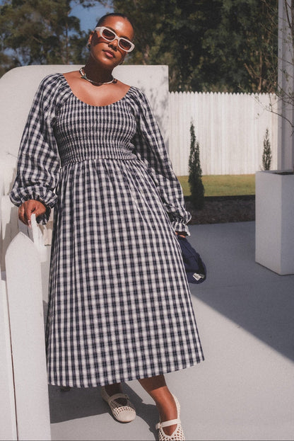 Rosie Dress - Midnight Gingham