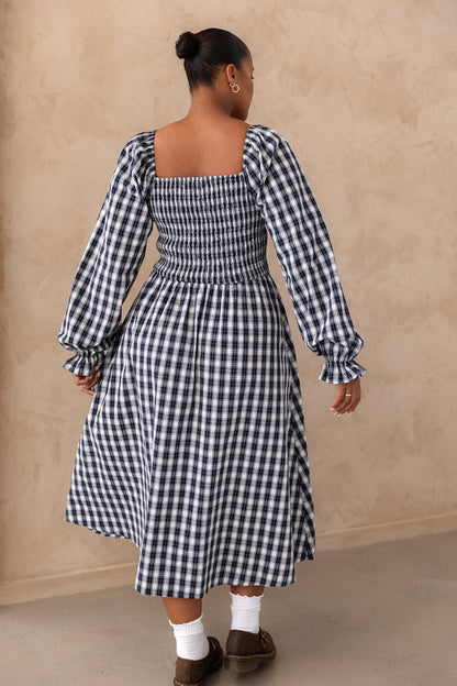 Rosie Dress - Midnight Gingham