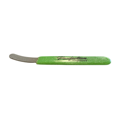 Round Curved Stripping File (FINE) w/ Green Glitter Handle