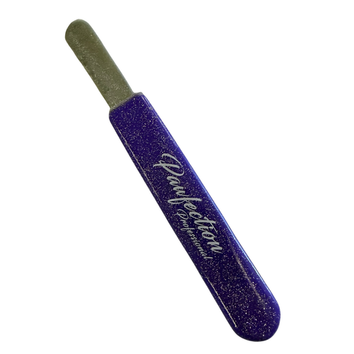 Round Curved Stripping File (FINE) w/ Purple Glitter Handle