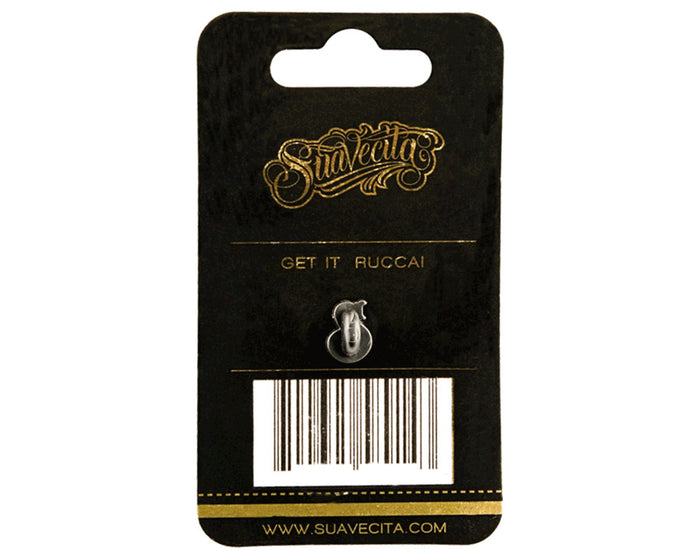 Round Suavecita Gold Enamel Pin Back Packaging