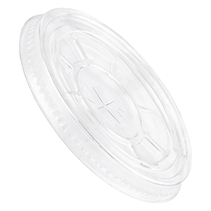 rPET Flat Lids with Straw Slot