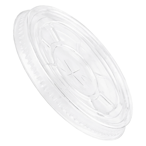 rPET Flat Lids with Straw Slot