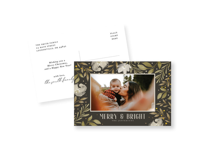 Sable Florals Postcard