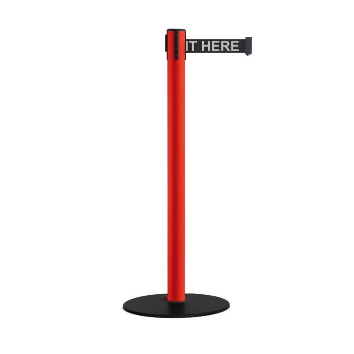 BLACK WITH "PLEASE WAIT HERE" WHITE LETTERS / 11 FT.