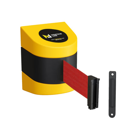 Red / STANDARD FIXED MOUNT / STANDARD BELT END WITH WALL RECEIVER