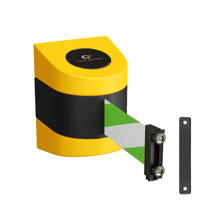 Green and White Diagonal / STANDARD FIXED MOUNT / MAGNETIC BELT END WITH WALL RECEIVER