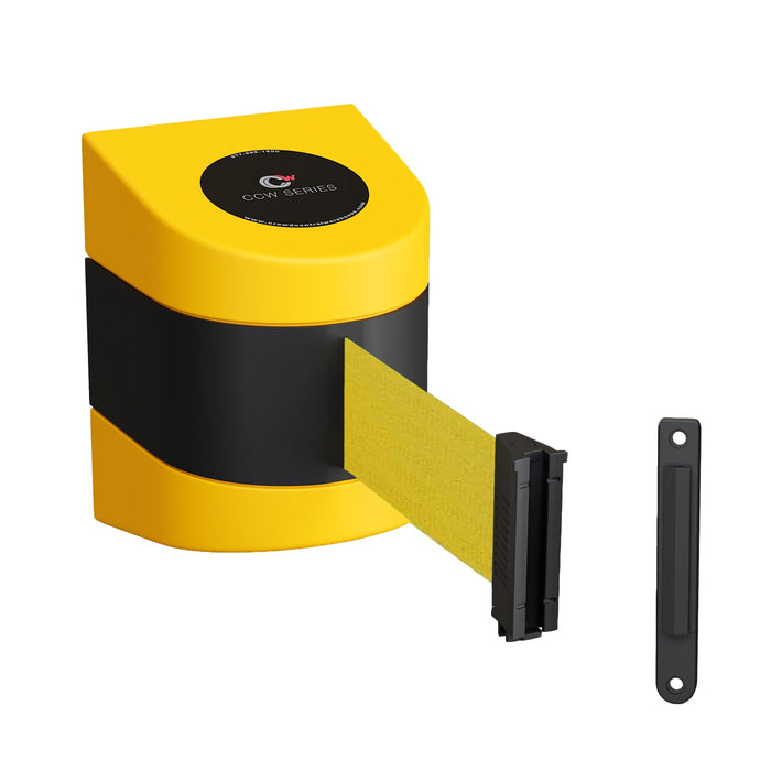Safety Wall Mounted Fixed or Magnetic Wall Mount Belt Barrier, 30 Ft. Belt - Montour Line WMX160 - Crowd Control Warehouse