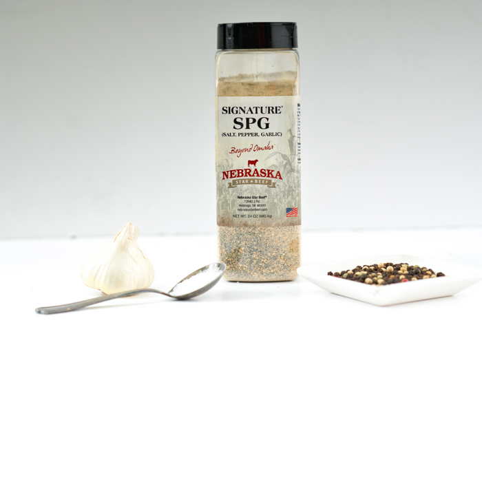 Salt, Pepper, Garlic Seasoning | 24 oz | Nebraska Star Beef