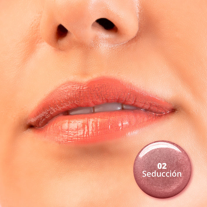 SET DE 8 TONOS PLUMP GLAM BRILLO VOLUMINIZADOR