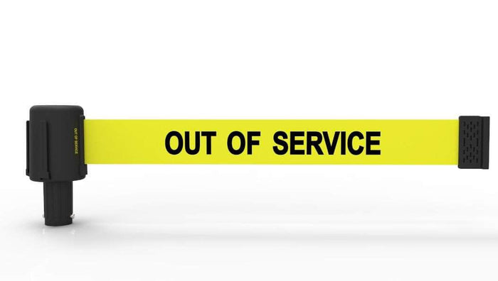 YELLOW "OUT OF SERVICE" BANNER