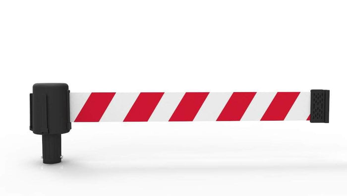 RED/WHITE DIAGONAL STRIPE BANNER