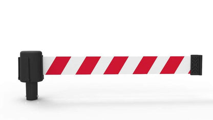 RED/WHITE DIAGONAL STRIPE BANNER