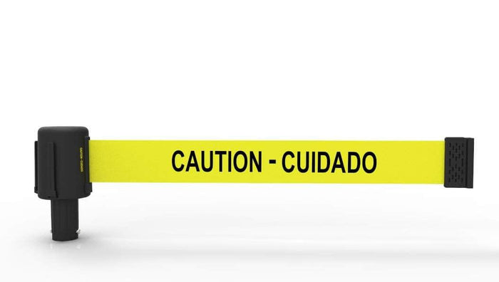 YELLOW "CAUTION-CUIDADO" BANNER