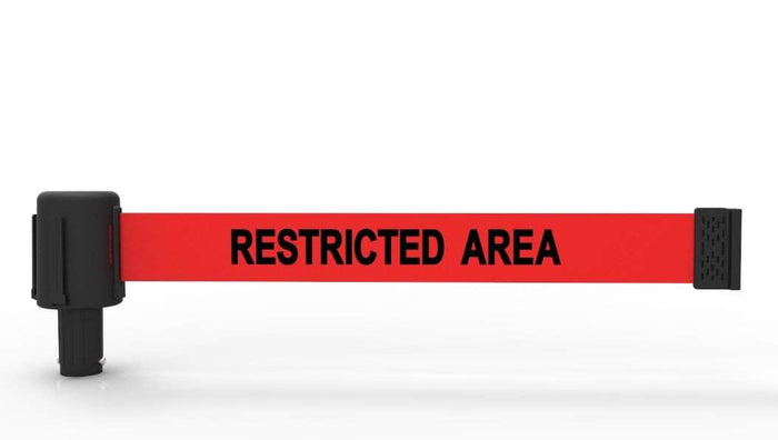 RED "RESTRICTED AREA" BANNER