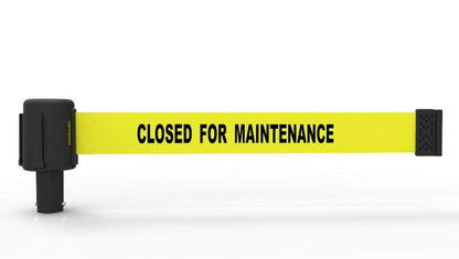 YELLOW "CLOSED FOR MAINTENANCE" BANNER