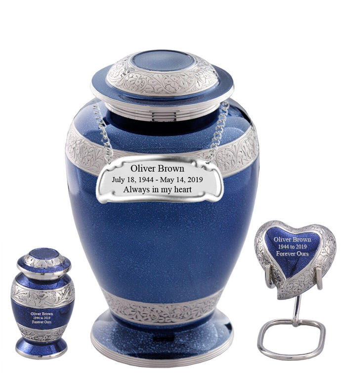 Sheen Series - Palatinate Blue Cremation Urn - IURG114