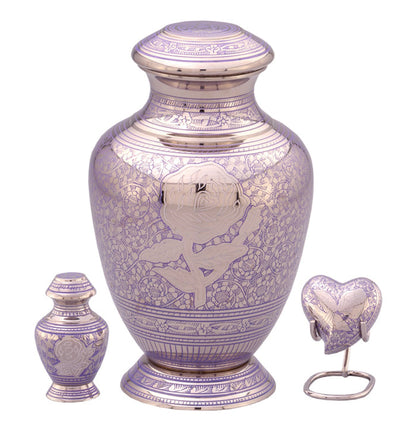 Sheen Series - Purple Rose Cremation Urn - IUET126PU