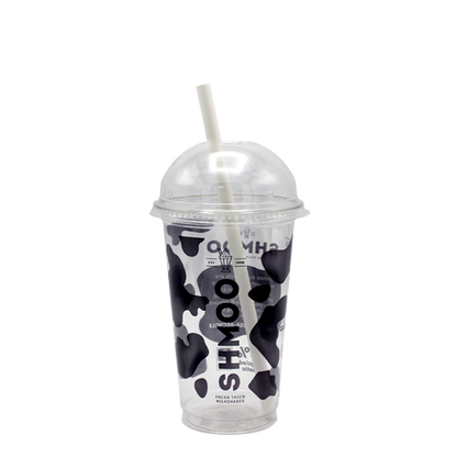 Aimia Foods Shmoo PET Cups Lids & Straws Small 13oz / 100 Cups, Lids & Straws Shmoo Official Smoothie Cups with Lids & Straws