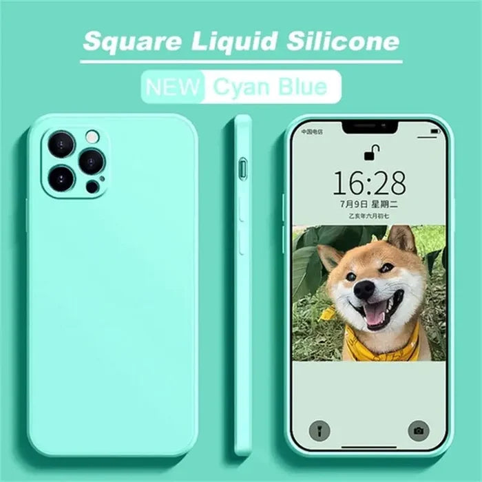 For iPhone 12 Pro / Cyan Blue