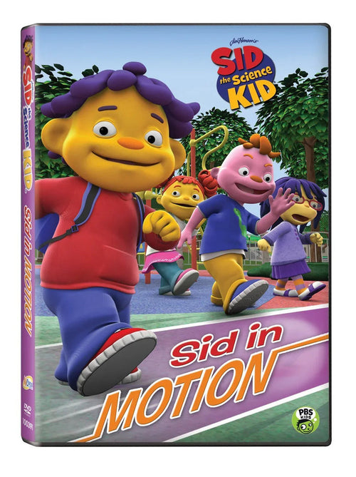Sid the Science Kid Sid in Motion DVD cover with animated characters on a playground