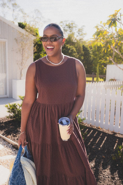 Siena Dress - Chocolate Chip