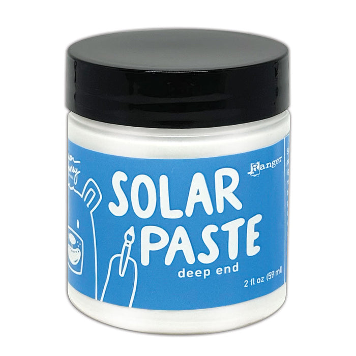 Simon Hurley  create. Solar Paste 2oz - Deep End. A white paste with a metallic color shift. Available at Embellish Away located in Bowmanville Ontario Canada.