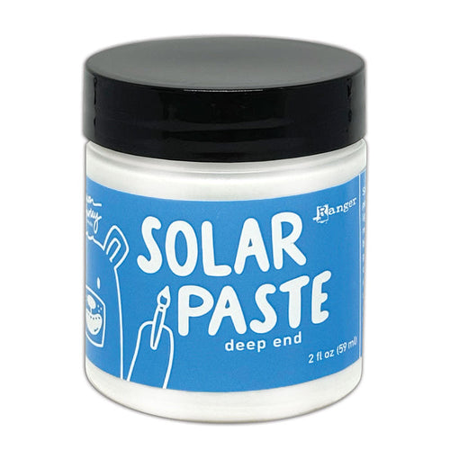 Simon Hurley  create. Solar Paste 2oz - Deep End. A white paste with a metallic color shift. Available at Embellish Away located in Bowmanville Ontario Canada.