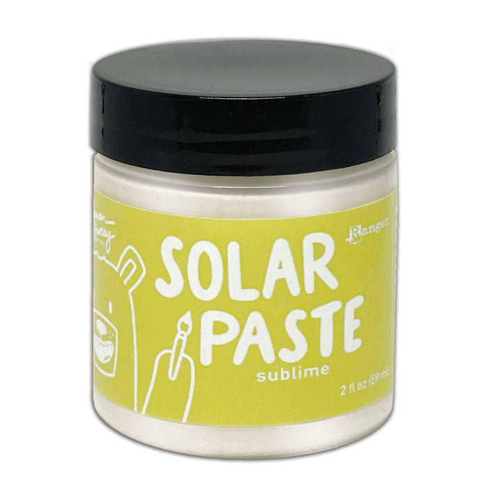 Simon Hurley  create. Solar Paste 2oz Sublime. A white paste with a metallic color shift. Available at Embellish Away located in Bowmanville Ontario Canada.