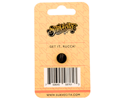 Sirena Lipstick Enamel Pin - Back View