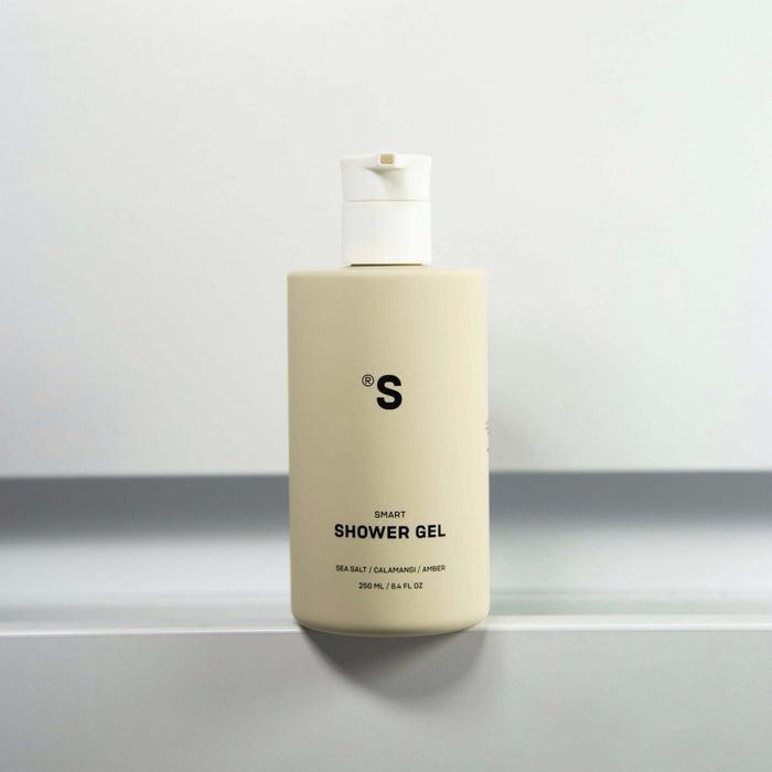 Sister's Aroma Shower Gel Sea Salt grey bottle on a white background