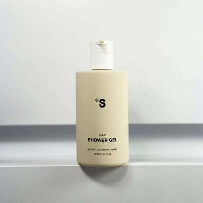 Sister's Aroma Shower Gel Sea Salt grey bottle on a white background