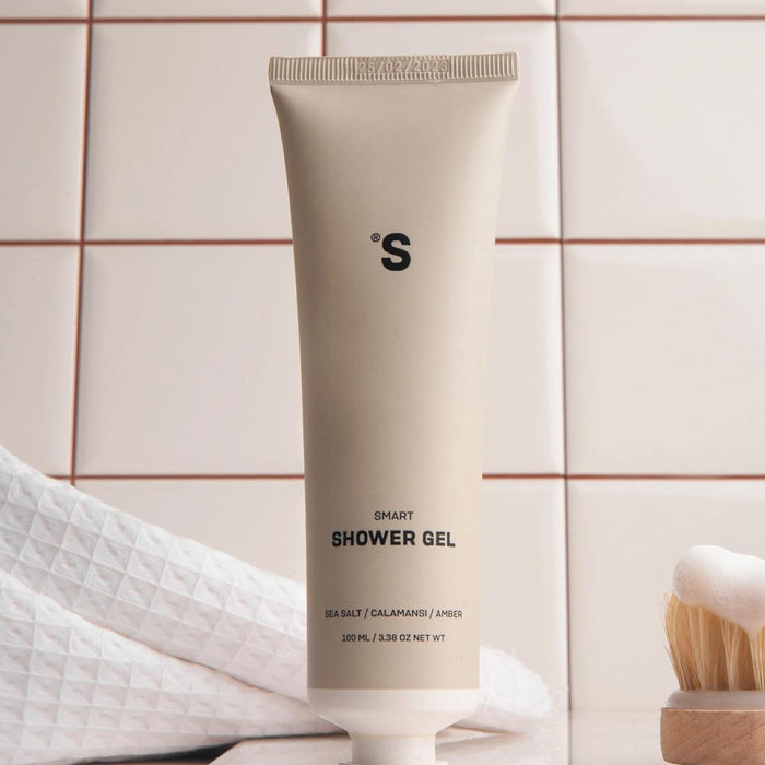 Sister's Aroma Shower gel with sea salt, calamansi and amber scent 100 ml travel size