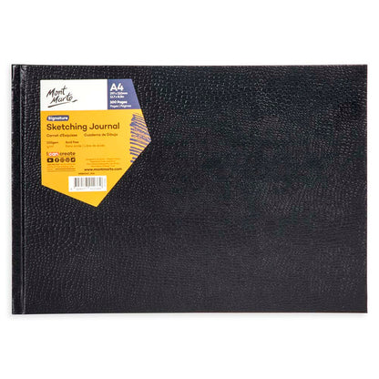 Sketching Journal Croc Finish Signature 150gsm A4 Landscape 100 Page