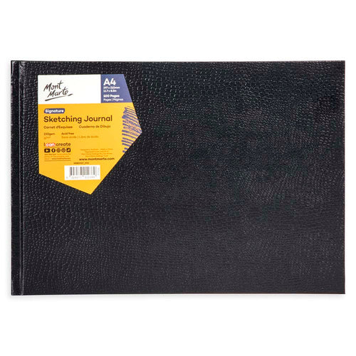 Sketching Journal Croc Finish Signature 150gsm A4 Landscape 100 Page