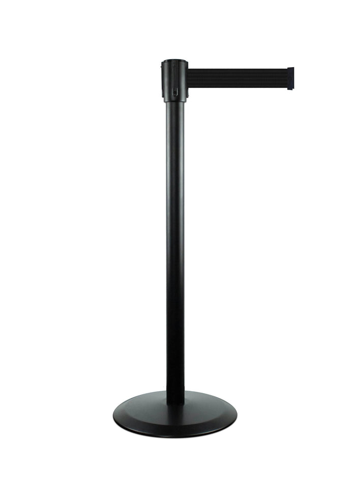 Slimline Tensabarrier Post, 7.5 Ft. Belt - Tensabarrier 890 - Crowd Control Warehouse