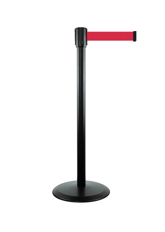 Slimline Tensabarrier Post, 7.5 Ft. Belt - Tensabarrier 890 - Crowd Control Warehouse