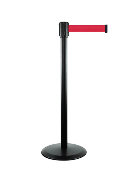 Slimline Tensabarrier Post, 7.5 Ft. Belt - Tensabarrier 890 - Crowd Control Warehouse