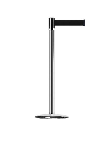 Slimline Tensabarrier Post, 7.5 Ft. Belt - Tensabarrier 890 - Crowd Control Warehouse