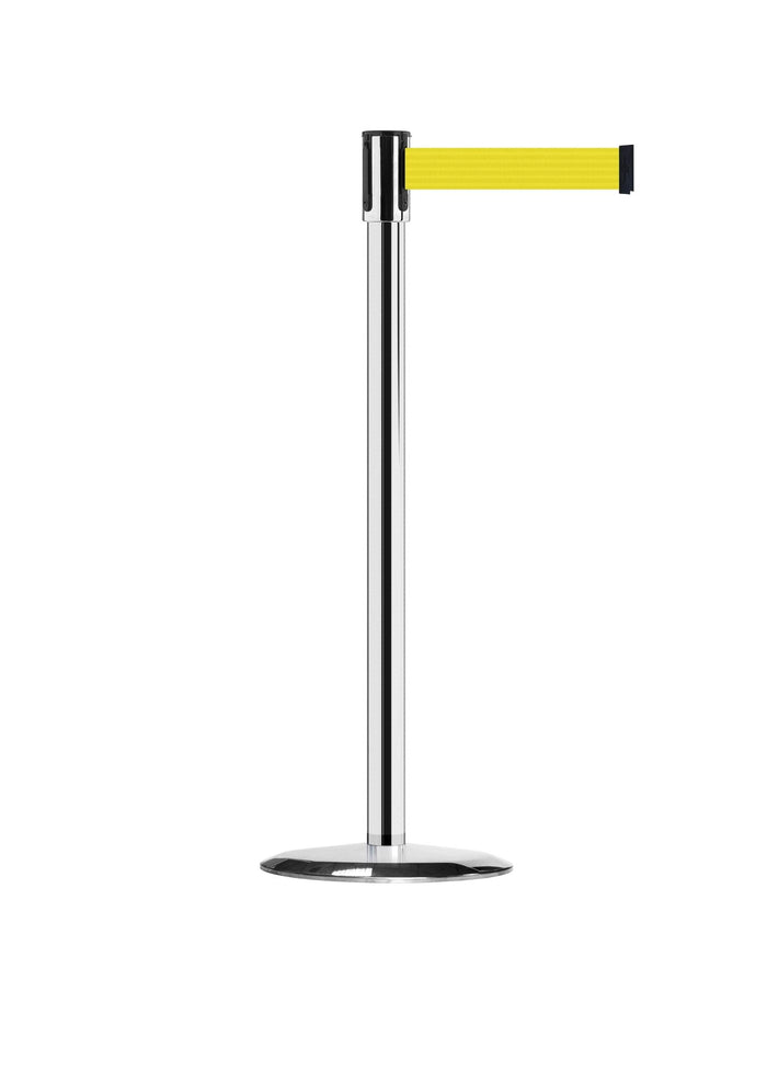 Slimline Tensabarrier Post, 7.5 Ft. Belt - Tensabarrier 890 - Crowd Control Warehouse