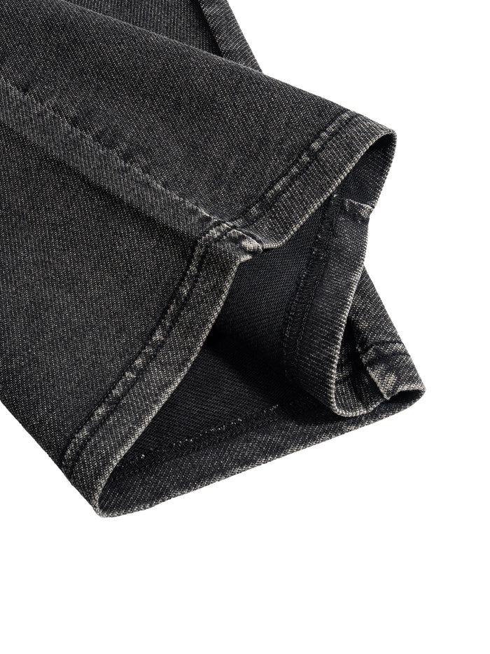 Snow Wash Drawstring Cotton Pants