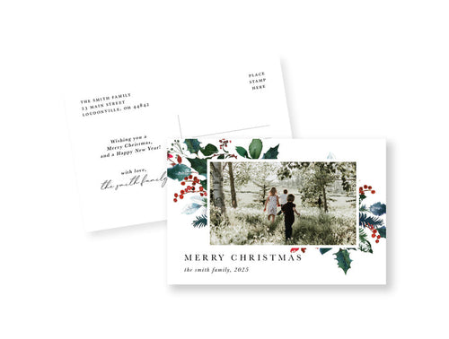 Soft Burgundy Postcard
