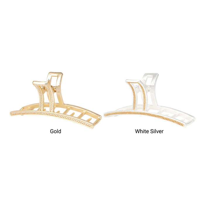 Sol Metal Lines Claw Clip - ikatehouse