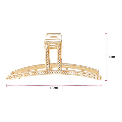Sol Metal Lines Claw Clip - ikatehouse